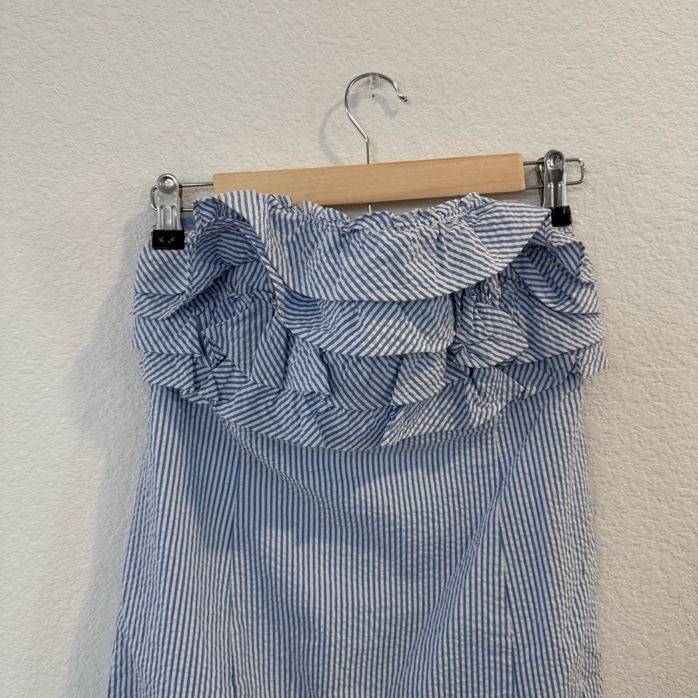 Vineyard Vines- Ruffled Top Strapless Dress - Size 0 - Picture 2 of 5
